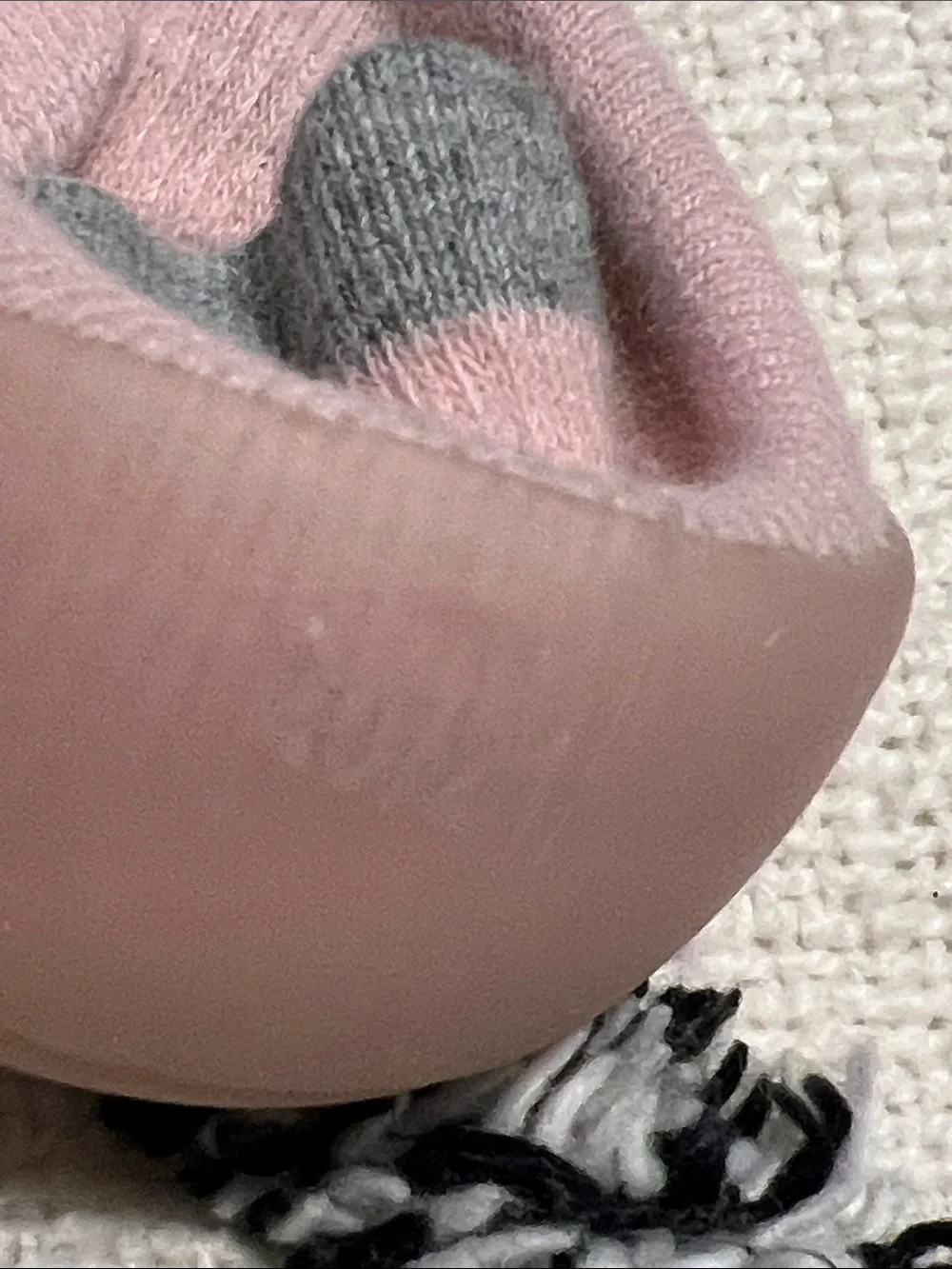 3 Pair Infant Size 20/21 (4/5) Non-Slip Rubber Toe Sock Shoes